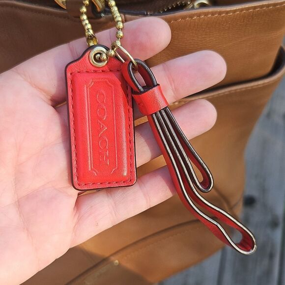 Coach F23662 Leather Tote - Tan - Picture 2 of 8